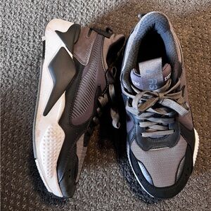 Puma Gray and Black Athletic Shoes